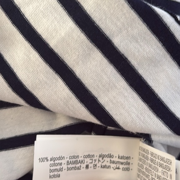 Zara Striped T-Shirt With Tab - Picture 7 of 11